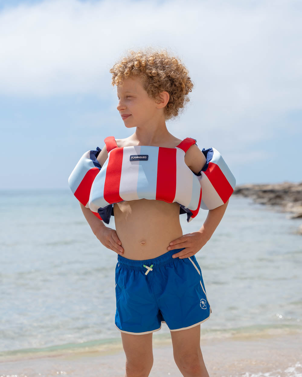 Chaleco flotador infantil con mangas – ORION