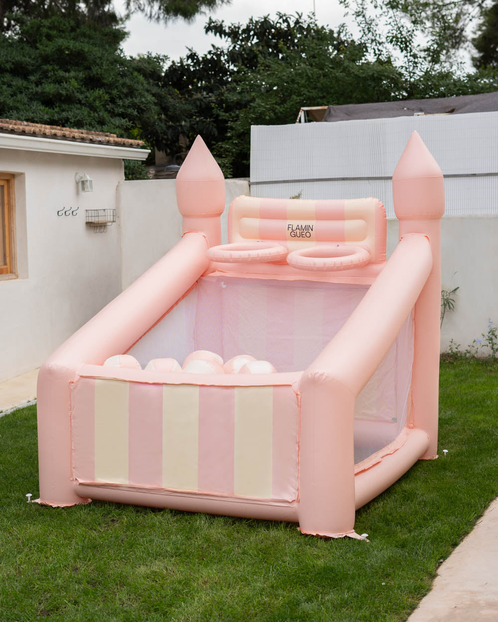 Canasta hinchable grande kids - CREAM