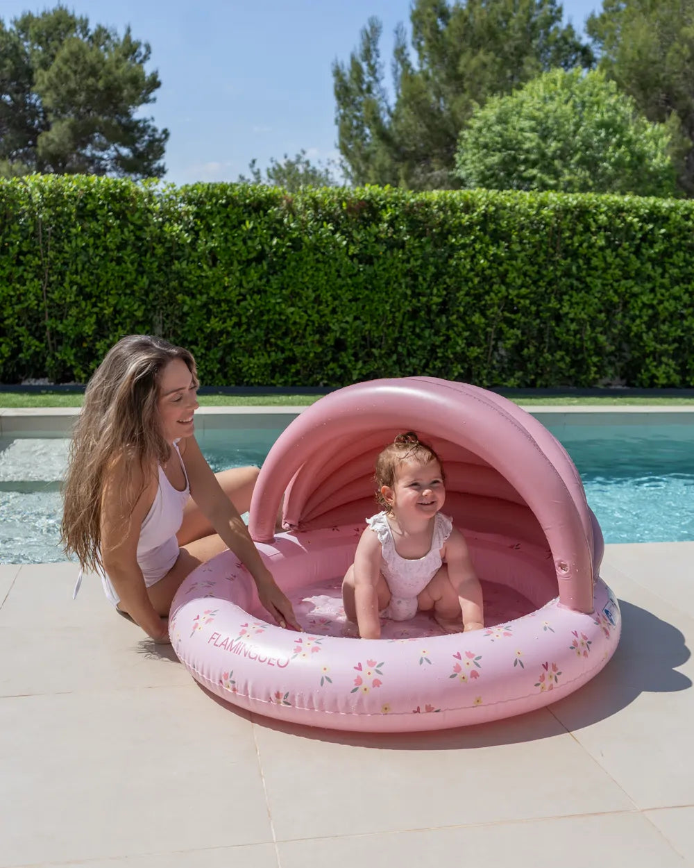 Mini piscina infantil con toldo para jardín – PETUNIA