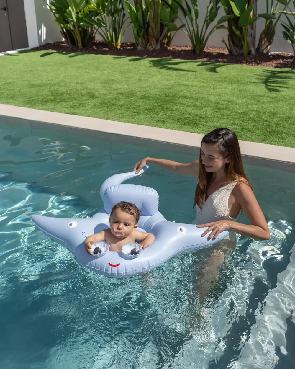 Flotador bebé con capota y diseño animal – RAYLEE