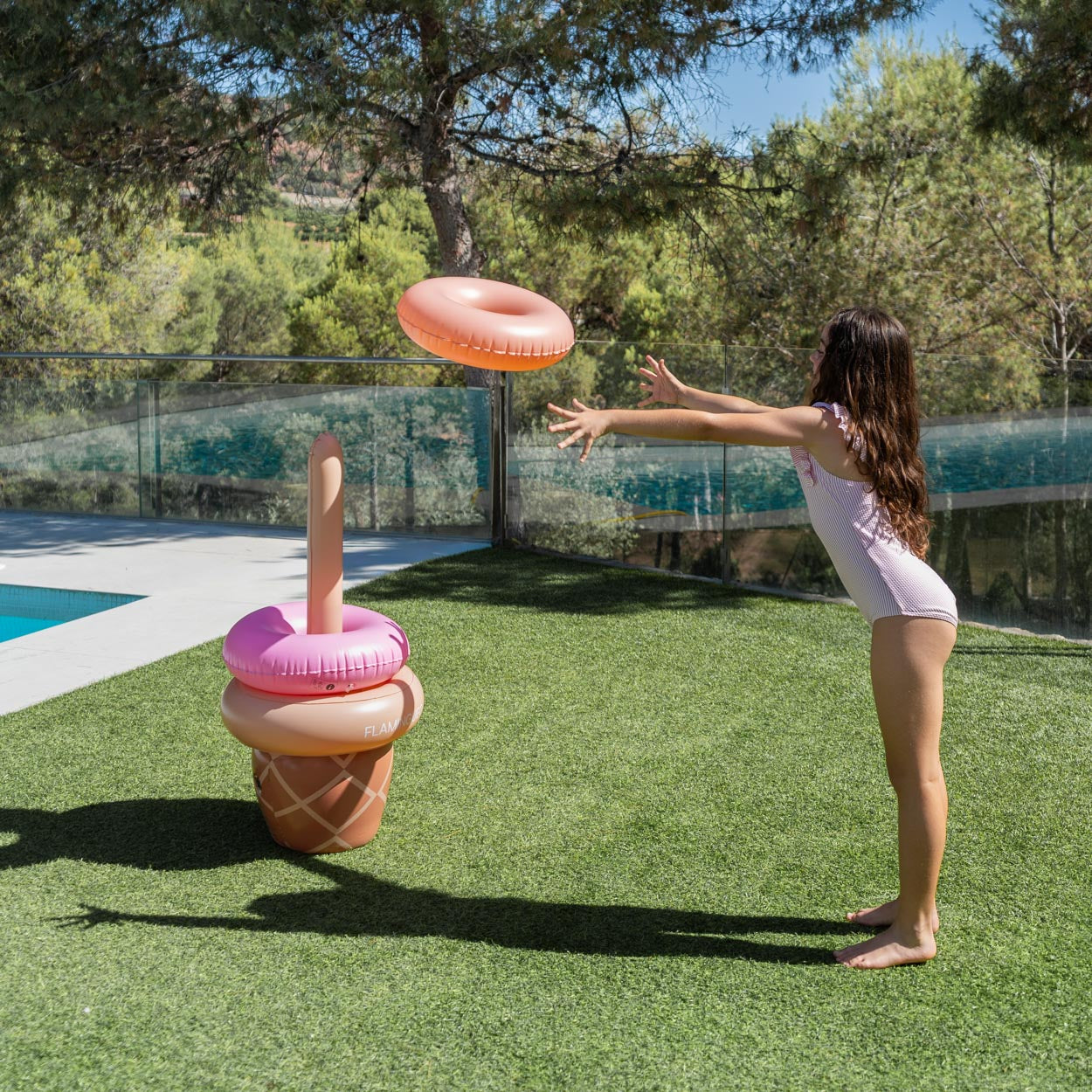 Juego acuático hinchable de puntería con aros – HOOPY