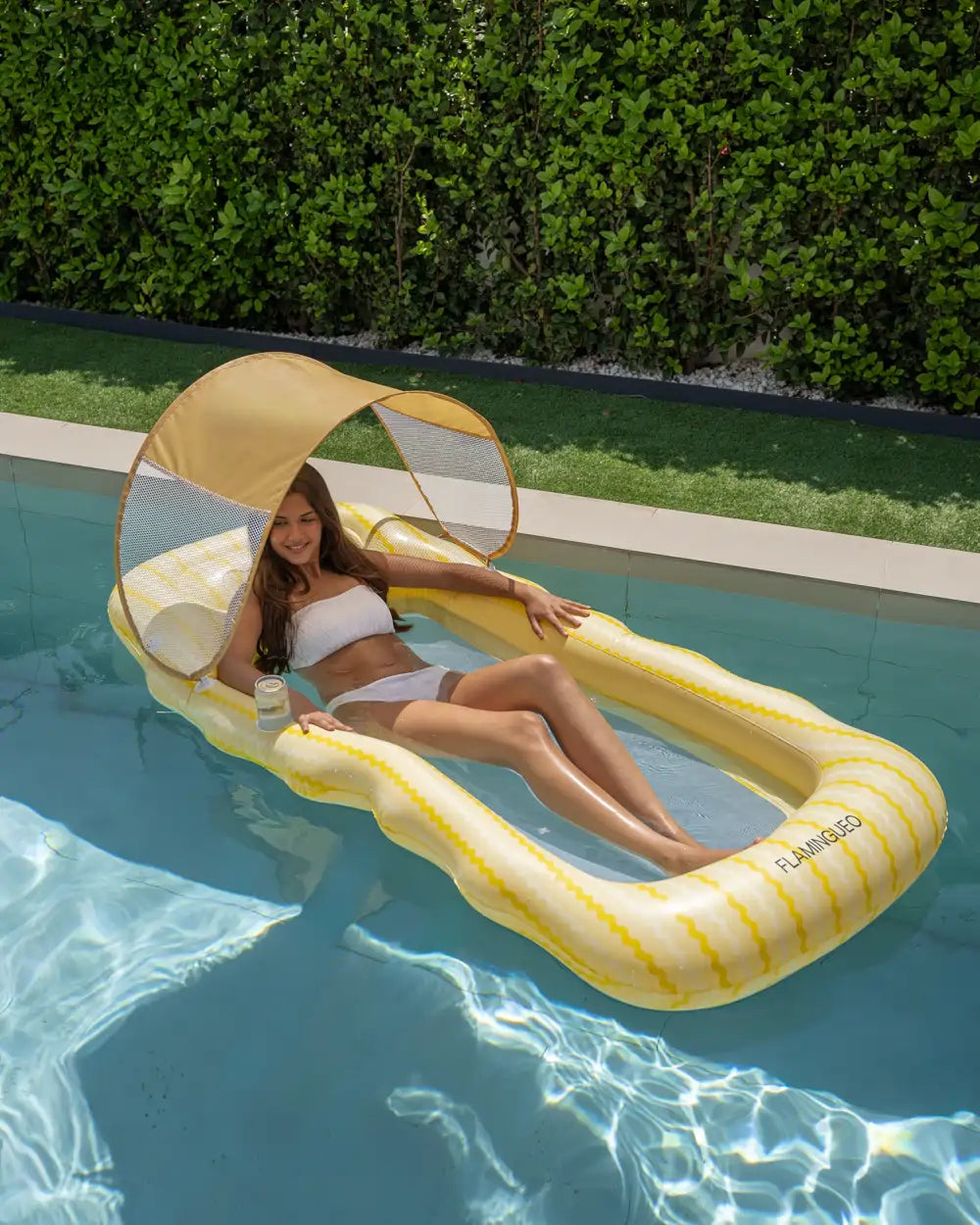 Colchoneta hinchable con parasol – BELMONDO