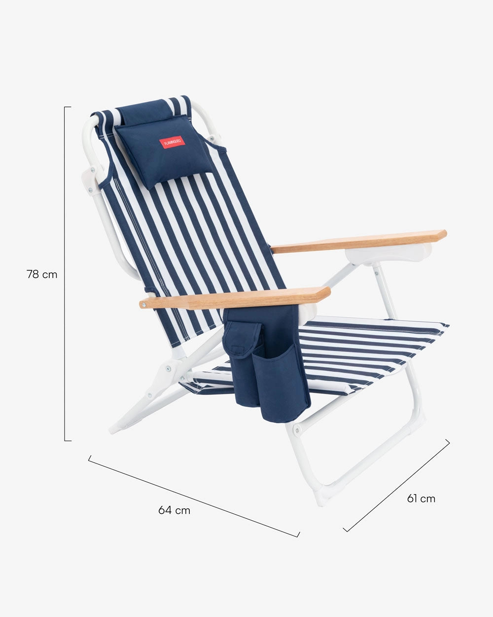 Silla de playa reclinable con nevera – MISTRAL