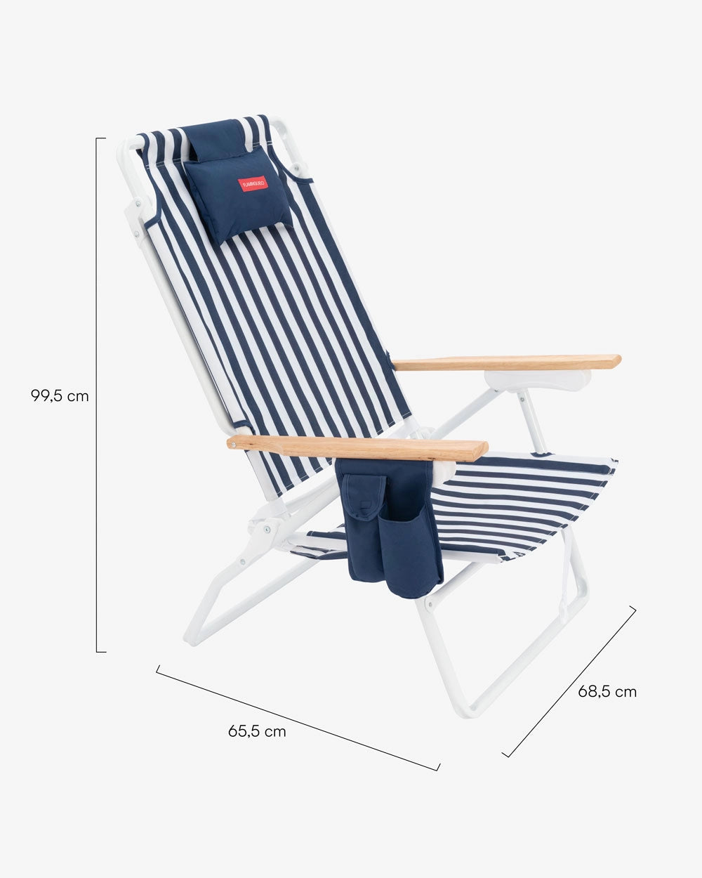 Silla de playa reclinable alta con nevera – LORELEI
