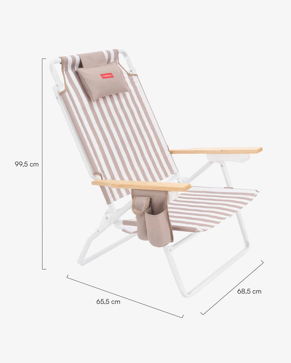 Silla de playa reclinable alta con nevera – LORELEI