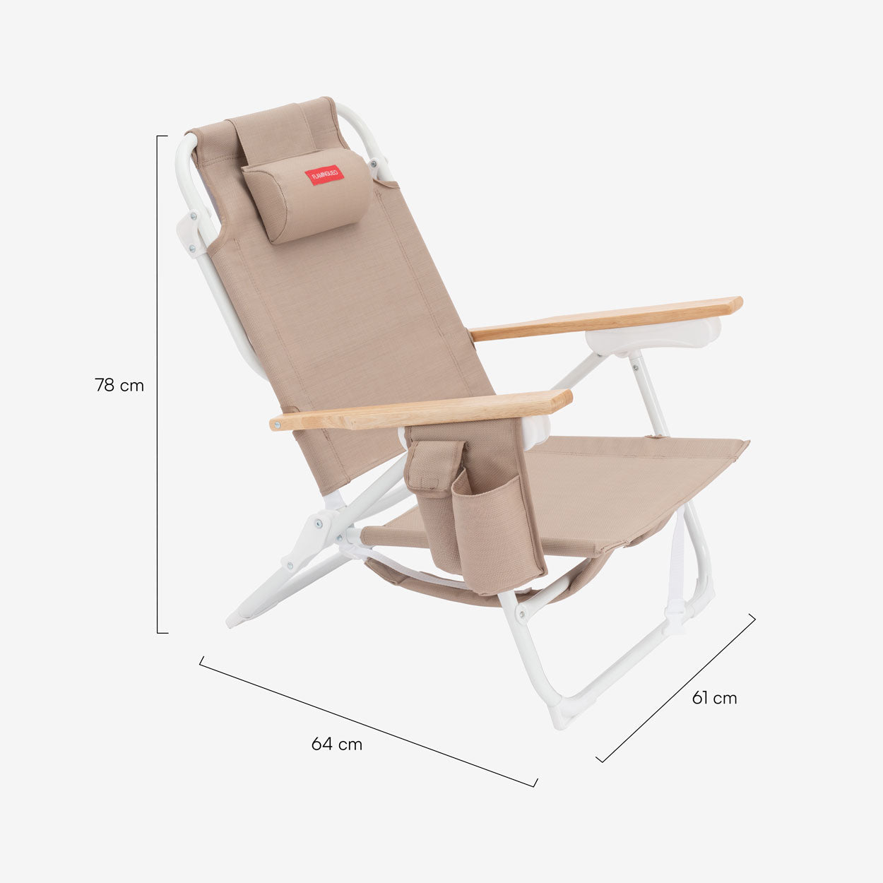 Silla de playa reclinable de textileno – LUZIA