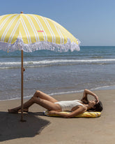 Asiento plegable playa amarillo - WALES - Flamingueo