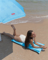 Asiento plegable playa azul - MORGAN - Flamingueo