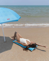Asiento plegable playa azul - MORGAN - Flamingueo