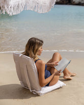 Asiento plegable playa beige - NELSON - Flamingueo