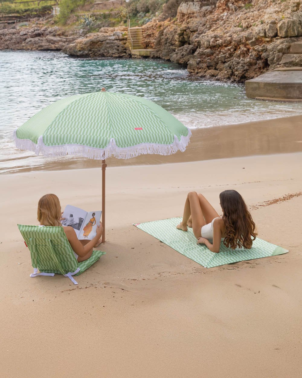 Asiento plegable playa verde - BLAKE - Flamingueo