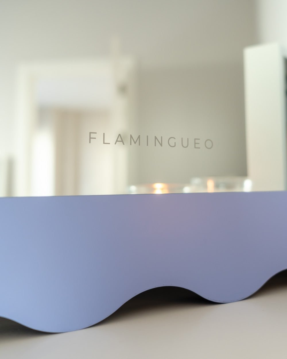 Espejo de Pared Ondas - Wavy Mirror STORMI - Flamingueo