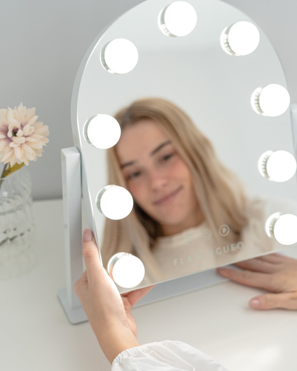 Espejo luces LED arqueado - ERIN - Flamingueo