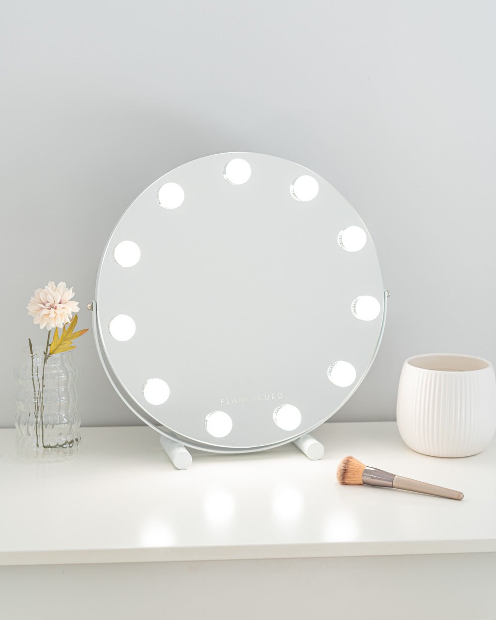 Espejo luces LED circular - JASMINE - Flamingueo