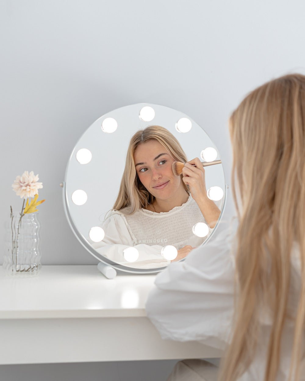 Espejo luces LED circular - JASMINE - Flamingueo