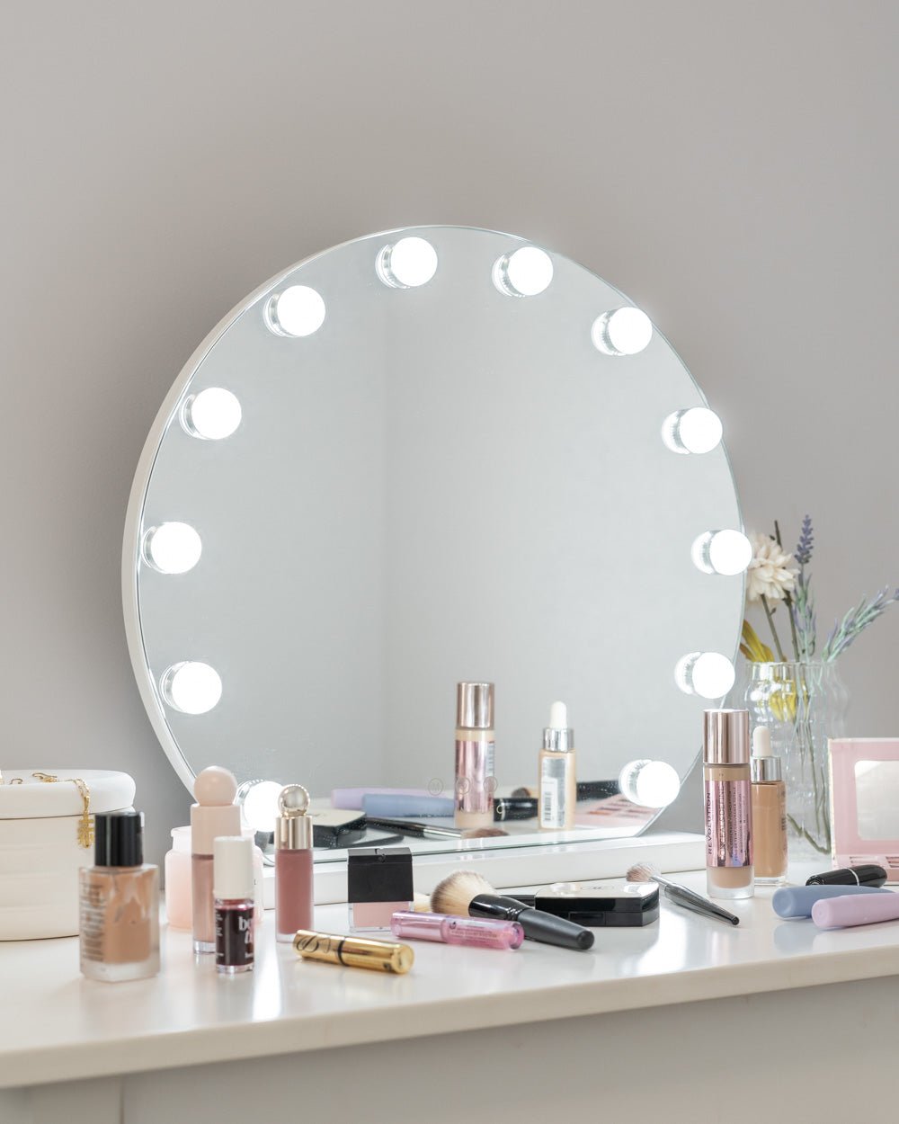 Espejo luces LED semicircular - DREAM - Flamingueo