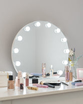 Espejo luces LED semicircular - DREAM - Flamingueo