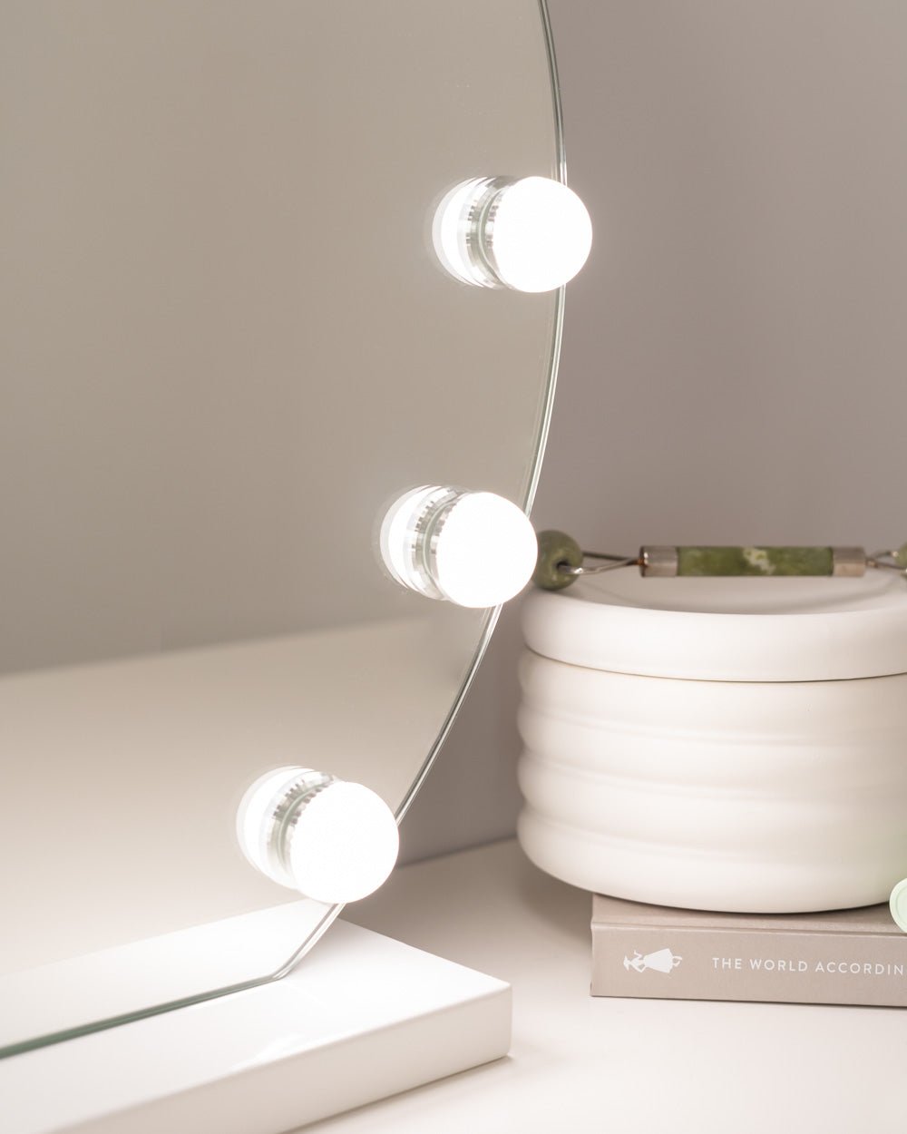 Espejo luces LED semicircular - DREAM - Flamingueo