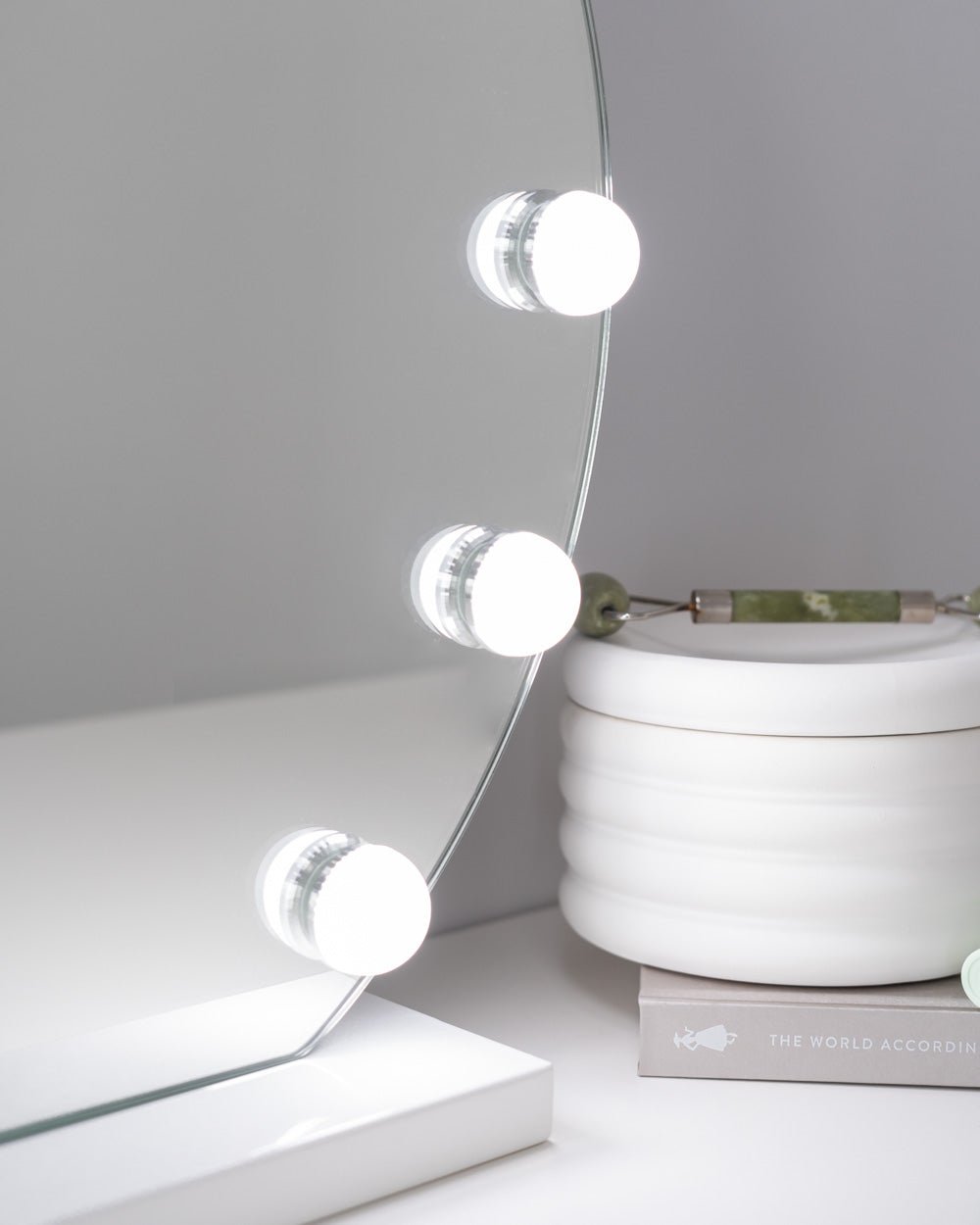 Espejo luces LED semicircular - DREAM - Flamingueo