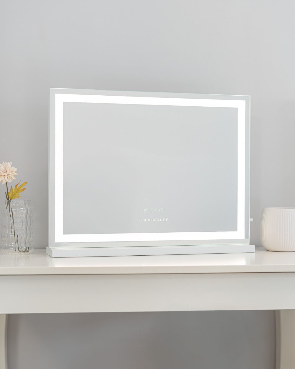 Espejo maquillaje con luz LED - ASHLEY - Flamingueo