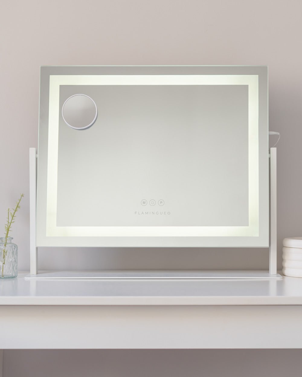 Espejo maquillaje con luz LED - SOPHIE - Flamingueo