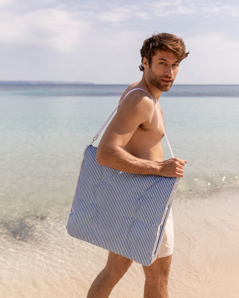 Esterilla plegable playa azul marino - CONEY - Flamingueo