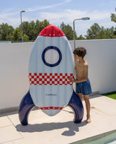 Flotador cohete espacial azul - ARES - Flamingueo