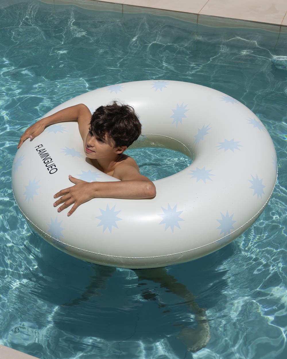 Flotador donut beige - LEO - Flamingueo