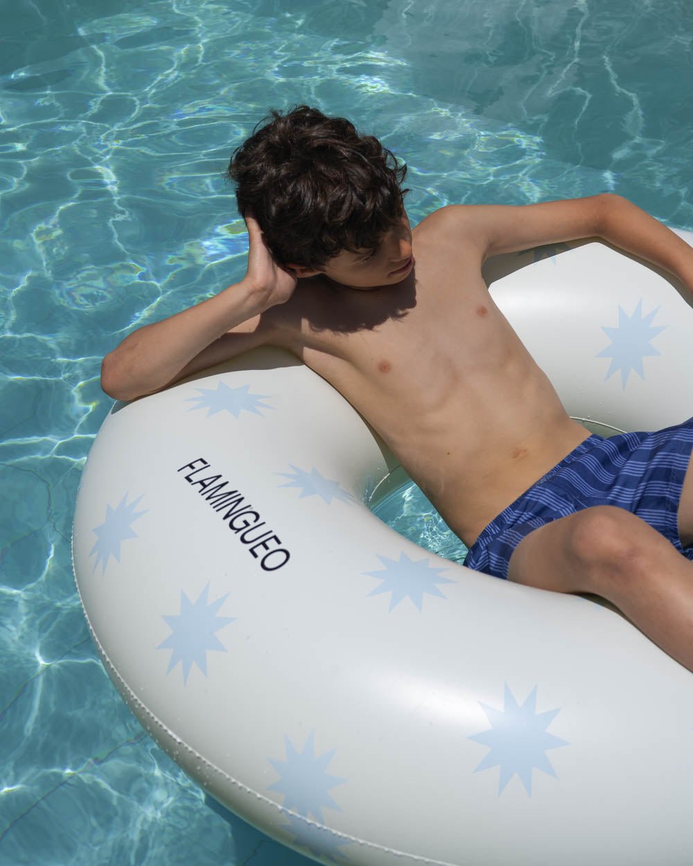 Flotador donut beige - LEO - Flamingueo