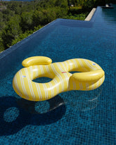 Flotador donut doble amarillo - LISBON - Flamingueo