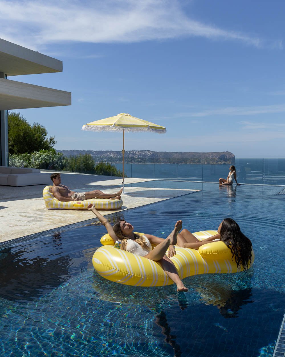 Flotador donut doble amarillo - LISBON - Flamingueo