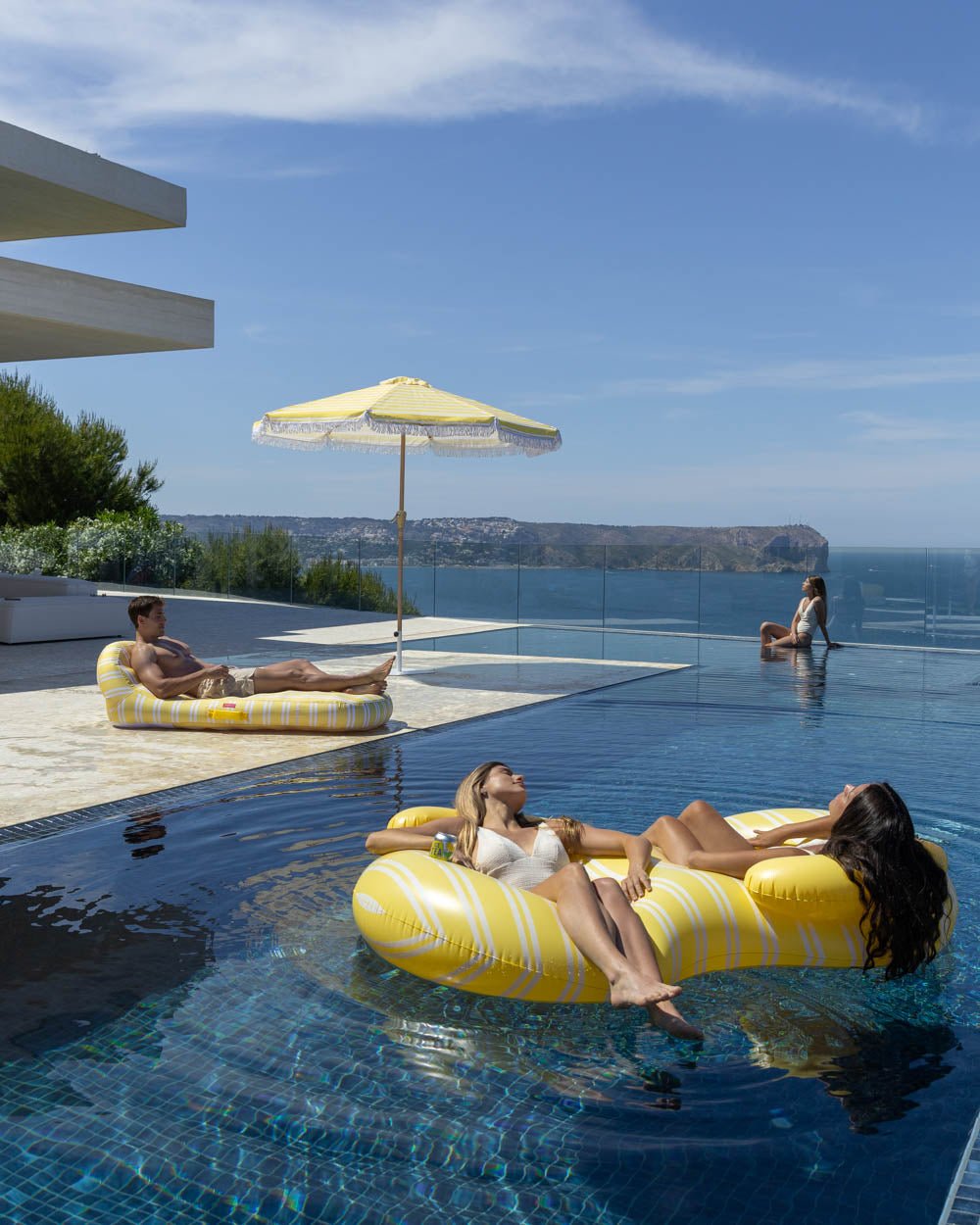 Flotador donut doble amarillo - LISBON - Flamingueo