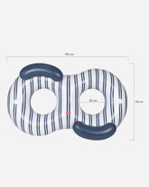 Flotador donut doble azul - LISBON - Flamingueo