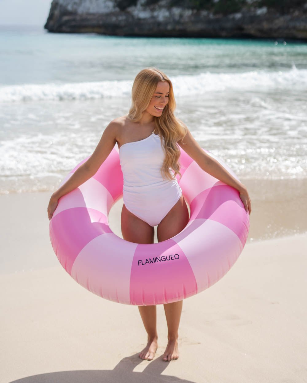 Flotador donut rosa - CINNAMON - Flamingueo