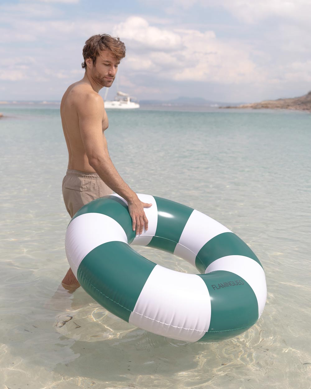 Flotador donut verde - ALABAMA - Flamingueo