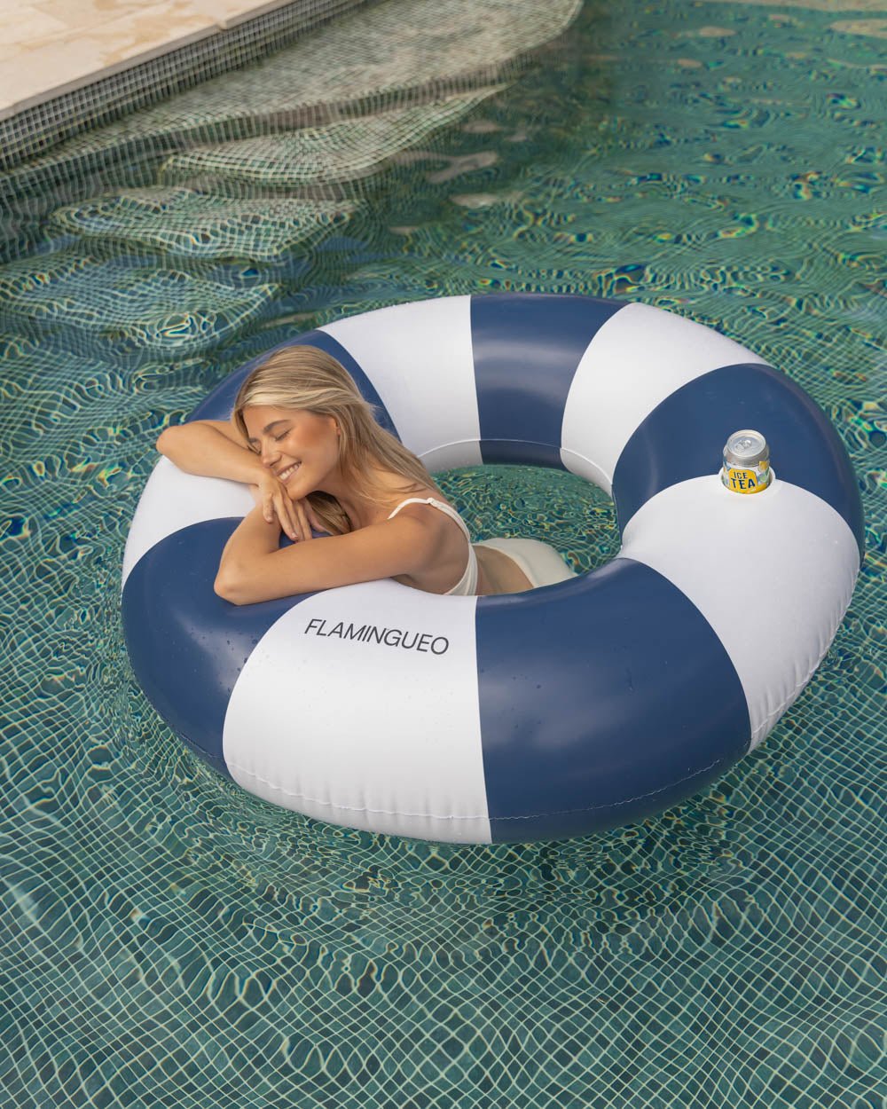 Flotador donut XL azul - VICTORIA - Flamingueo