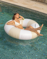 Flotador donut XL beige - VICTORIA - Flamingueo