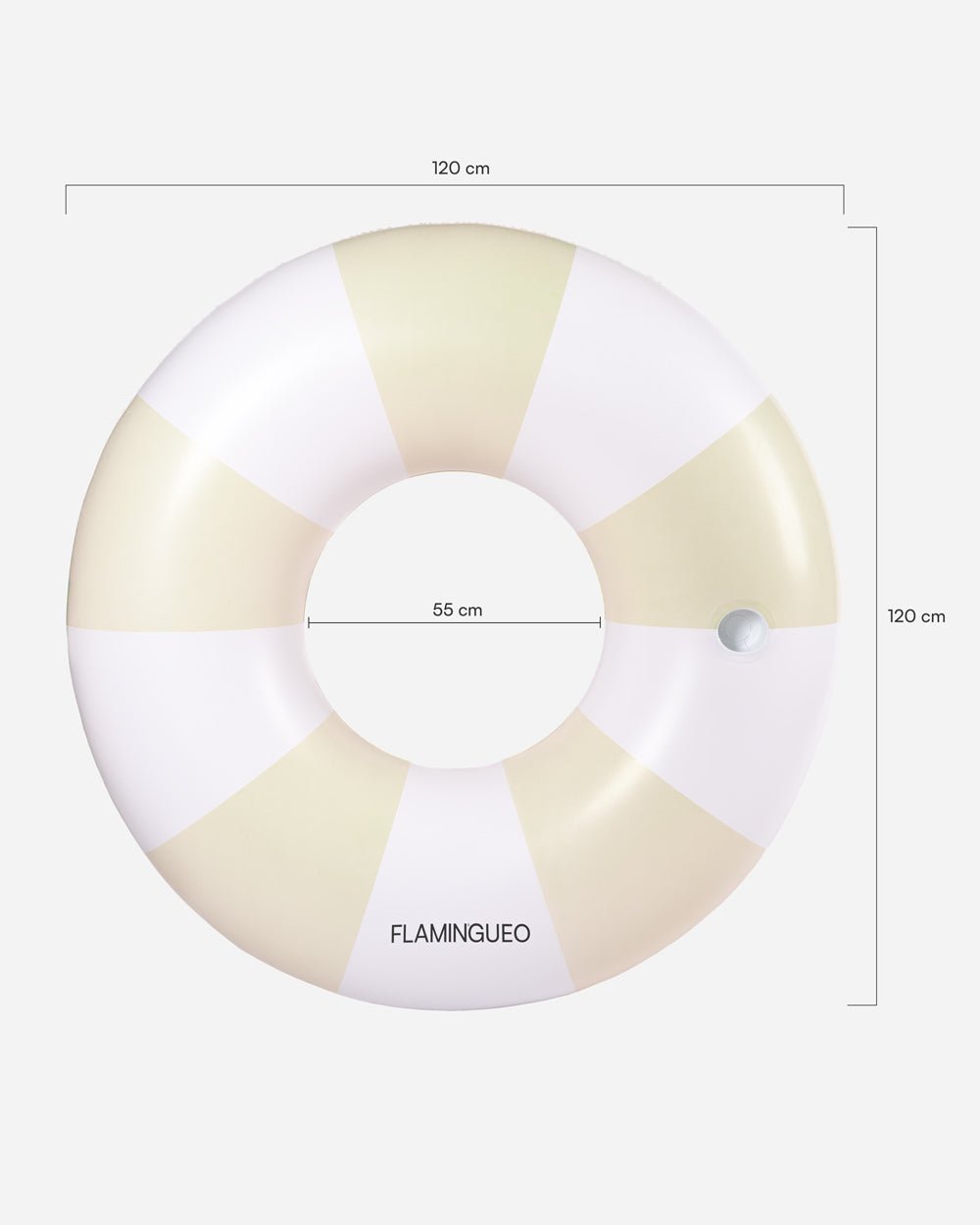 Flotador donut XL beige - VICTORIA - Flamingueo