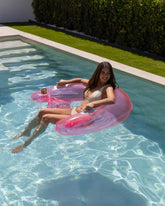 Flotador estilo silla rosa - CRETA - Flamingueo