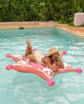 Flotador estrella cowboy naranja - TEXAS - Flamingueo