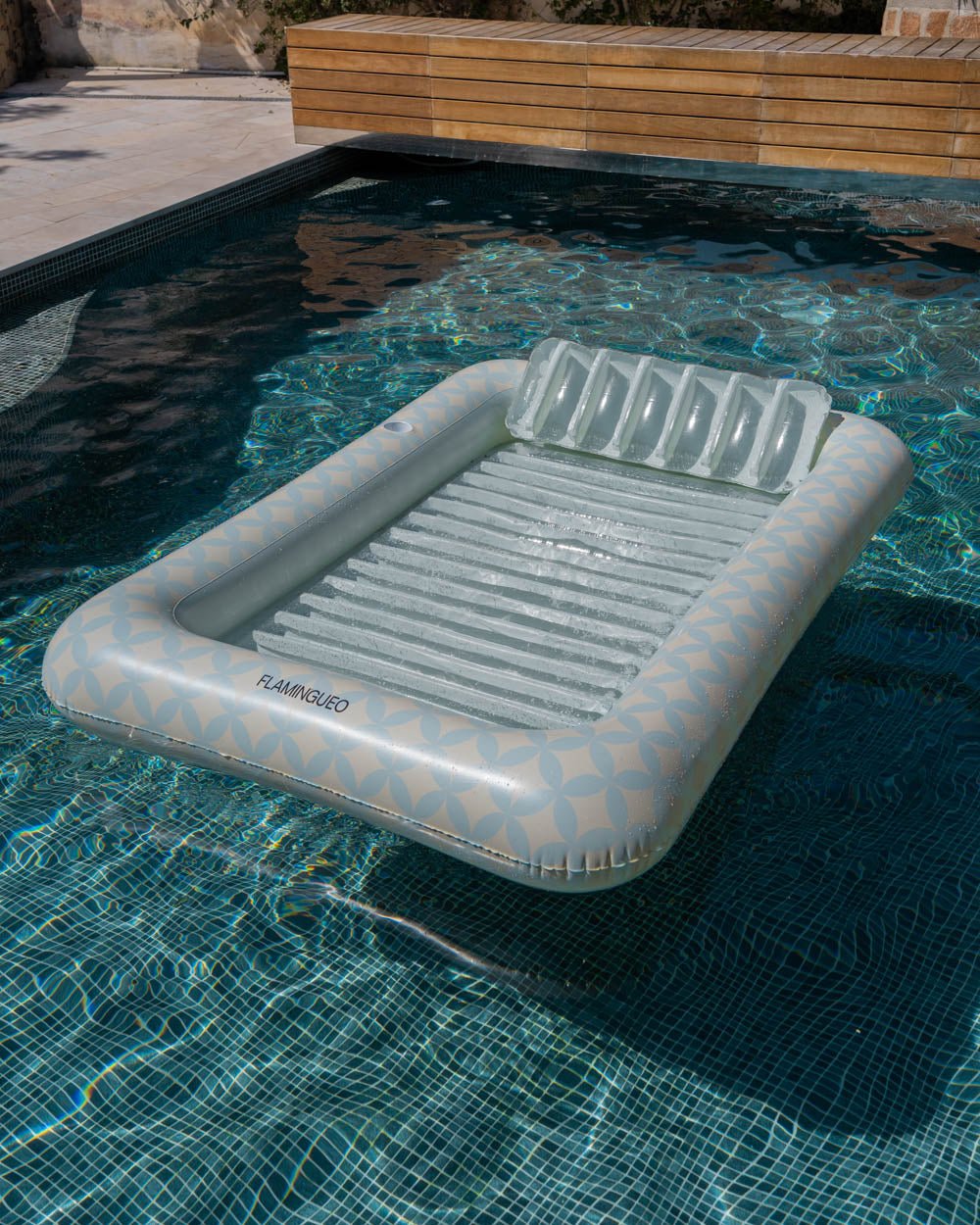 Flotador tanning pool aguamarina - ELSA - Flamingueo