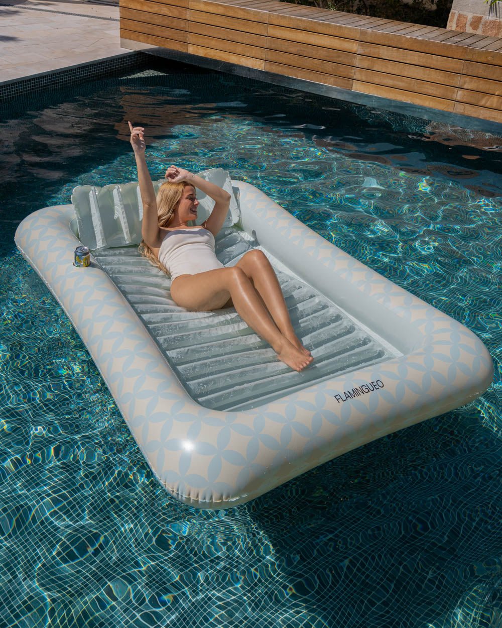 Flotador tanning pool aguamarina - ELSA - Flamingueo