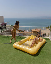 Flotador tanning pool amarilla - PORTOFINO - Flamingueo
