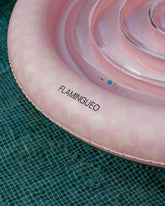 Flotador tanning pool redonda rosa - LUNA - Flamingueo