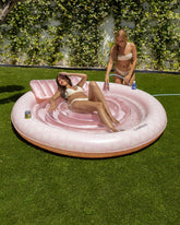 Flotador tanning pool redonda rosa - LUNA - Flamingueo
