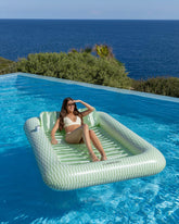 Flotador tanning pool verde - PORTOFINO - Flamingueo