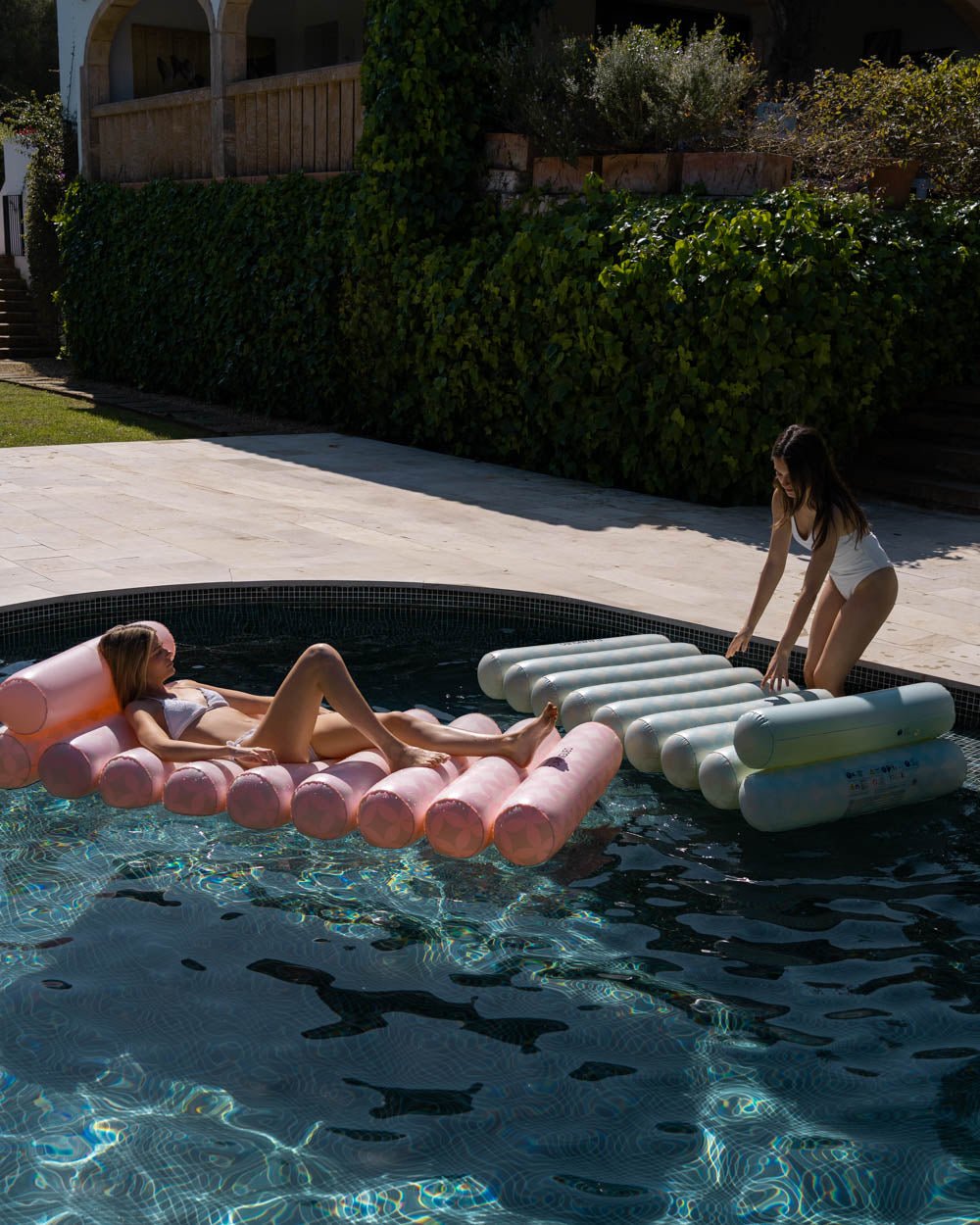 Flotador tumbona aguamarina - RIVIERA - Flamingueo