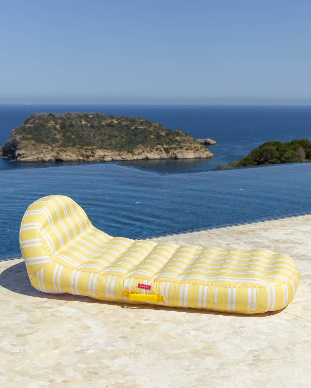 Flotador tumbona amarilla - MONTECARLO - Flamingueo