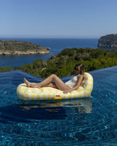 Flotador tumbona amarilla - MONTECARLO - Flamingueo