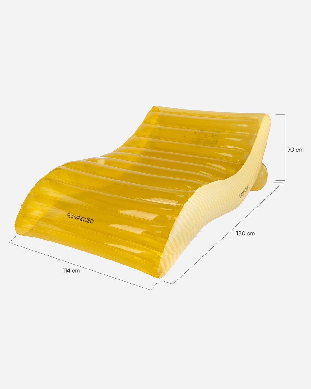 Flotador tumbona amarilla - PALERMO - Flamingueo